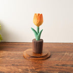 Holz Rosen Figur handgefertigt, Holzblume, Schreibtischdeko, Wohnkultur