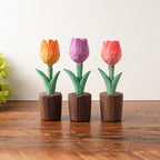 Holz Rosen Figur handgefertigt, Holzblume, Schreibtischdeko, Wohnkultur