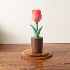 Holz Rosen Figur handgefertigt, Holzblume, Schreibtischdeko, Wohnkultur