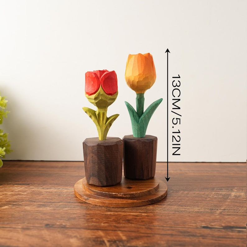 Holz Rosen Figur handgefertigt, Holzblume, Schreibtischdeko, Wohnkultur