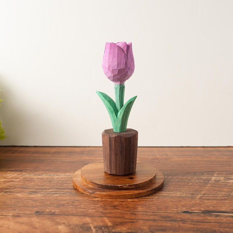 Holz Rosen Figur handgefertigt, Holzblume, Schreibtischdeko, Wohnkultur