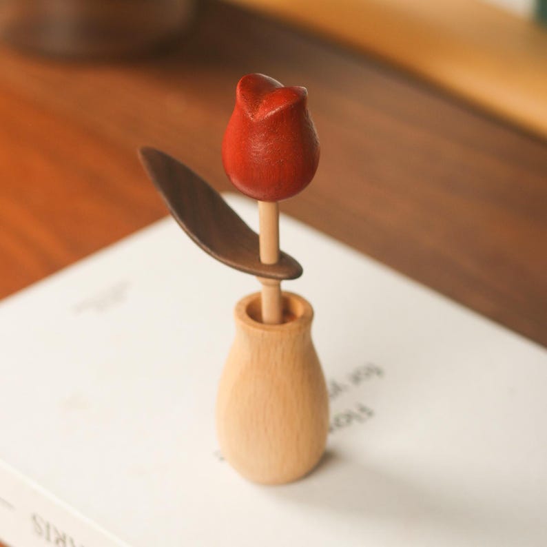 Holz Diffusor Blume Tulpe Sonnenblume Aromatherapie Tischdekoration