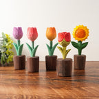 Holz Rosen Figur handgefertigt, Holzblume, Schreibtischdeko, Wohnkultur