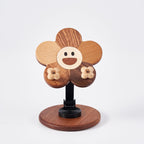 Holzblumen Handyhalterung Tischdekoration Buchenholz Ahornholz Sapeleholz 10x17 cm