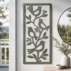 Metall Vogel Wandkunst Skulptur, Natur Wanddekor für Außen Innen, Boho Wanddeko, 4 Farben, 8-36 Zoll