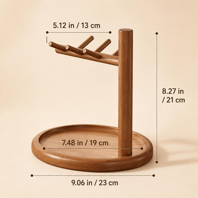 Holz-Schmuckständer mit Stiftleiste und Ablage, Kommode, Eingangsbereich