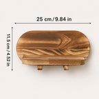 Holz Tischregal, Rustikaler Dekohalter, Kompakter Holzständer, Boho Wohnaccessoire
