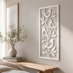 Metall Vogel Wandkunst Skulptur, Natur Wanddekor für Außen Innen, Boho Wanddeko, 4 Farben, 8-36 Zoll
