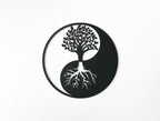 Runde 3D Holz Wanddekoration Yin Yang | Spirituelles Home Dekor