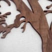Baum des Lebens Holzwandkunst, Organische moderne Wohnkultur, Extragroße Wandkunst aus Echtholz